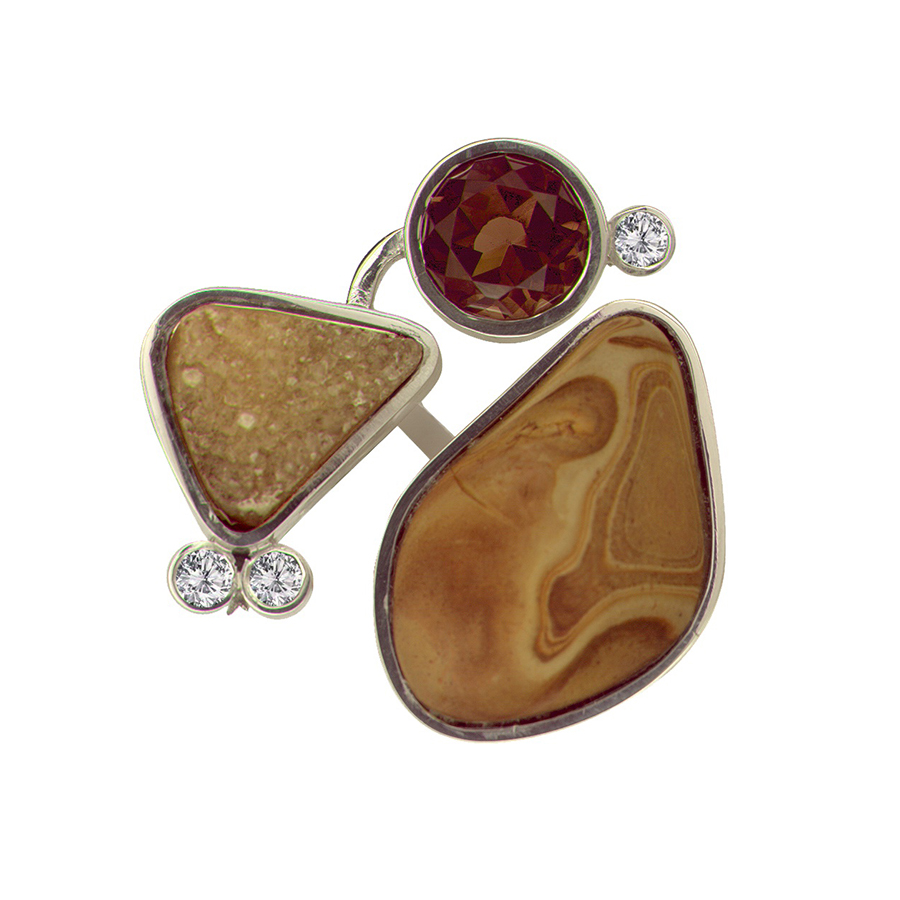 Silver Jewelry Jeweler: Elizabeth Buenaventura Martin Kirschenbaum Inc. New York, NY Honorable Mentions: Emily Jones, Art Metals Studio in Racine, WI; Michael Taher, Jewelry by Michael Taher in East Rutherford, NJ