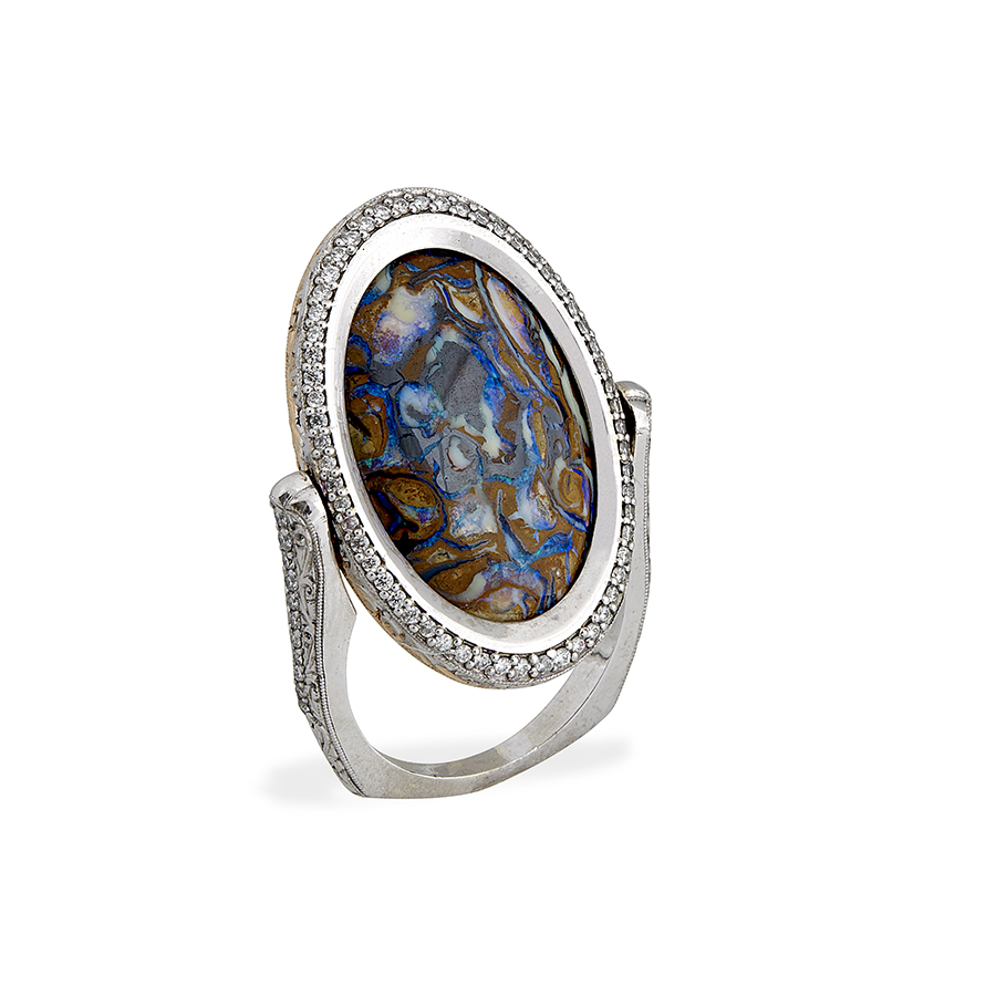 Women’s Jewelry $2,000 to $5,000 Jeweler: Daniel Allen C. Kirk Root Designs Austin, TX Honorable Mentions: Thomas C. Dailing, Lee Ayers Jewelers in Stevens Point, WI; Michael Agnello & Tammi Lauri, Michael Agnello Jewelers in St. Clair Shores, MI