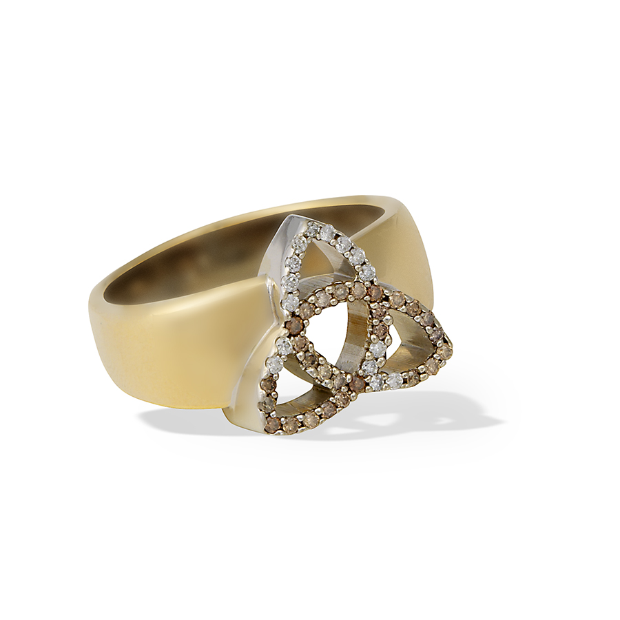 Buyers' Choice Men's ring with 42 pavé set diamonds in 14K gold Jewelers: Sherry Shifley & Tom Organ Perry’s at Southpark Charlotte, NC