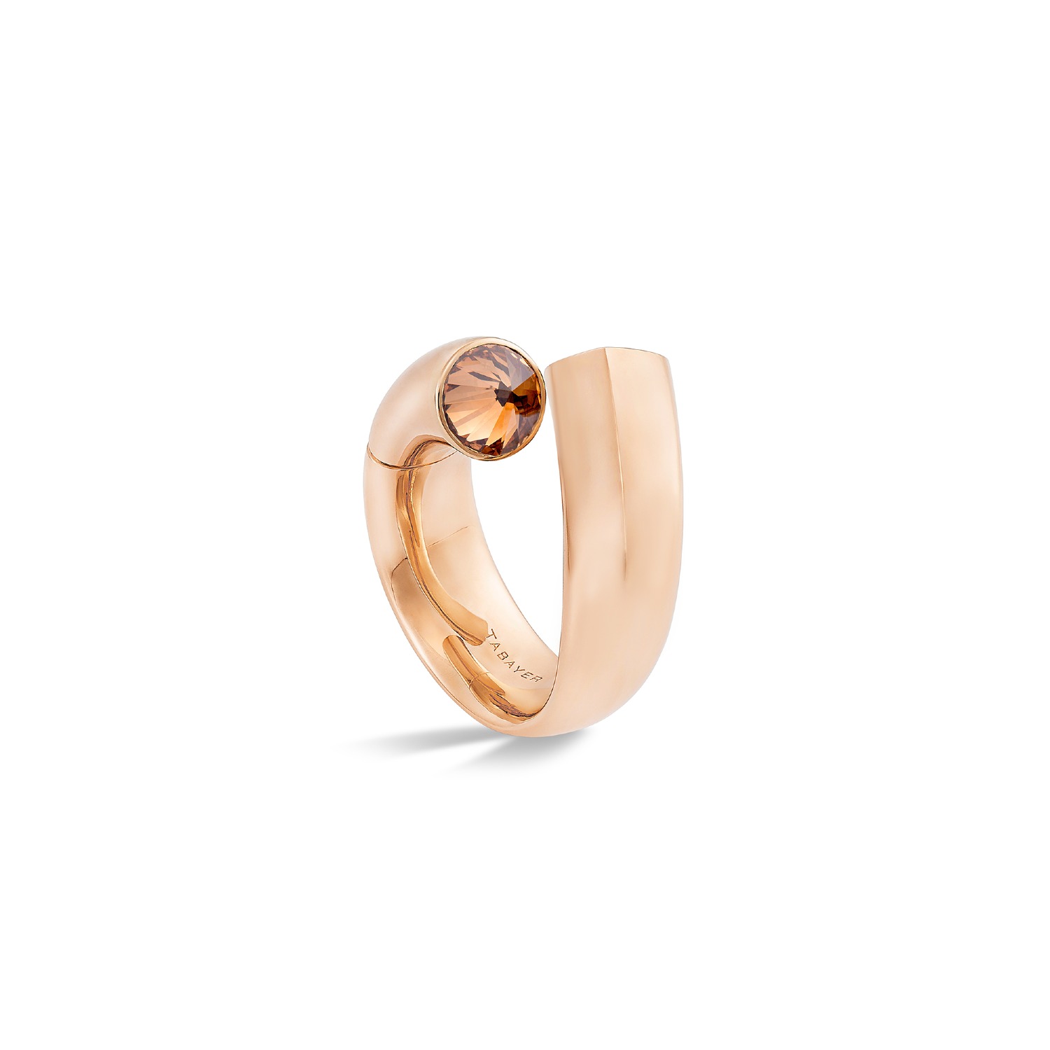 Supplier: Jewelry $5,001 - $10,000 Handcrafted 18K fairmined rose gold Oera ring with a 1.32 carat brown diamond. Designed by: Tabayer Tabayer Miami, FL $6,400