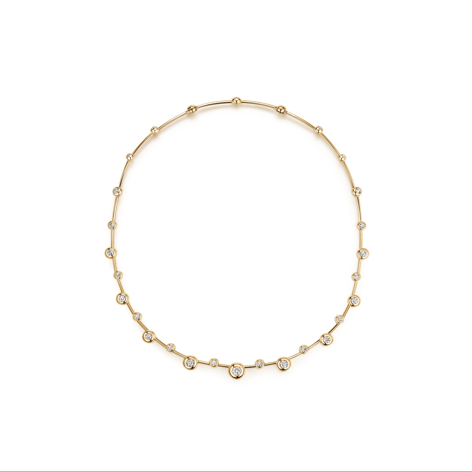 SUPPLIER: $20,001-$75,000 DREAM Floating Necklace in 18K yellow gold with diamonds (4.1 ctw) Hearts on Fire Designed by Yunjo Lee Boston, MA