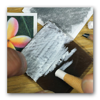 Transferring patterns to wax step 3