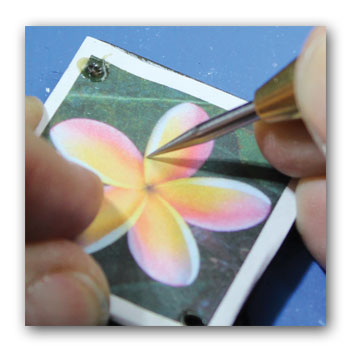 Transferring patterns to wax step 5