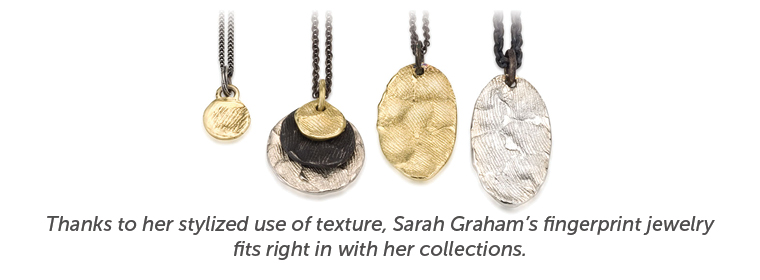 Sarah Graham fingerprint jewelry