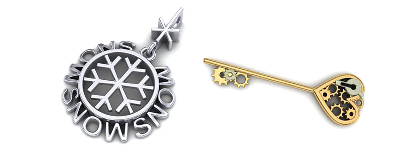 Milled jewelry