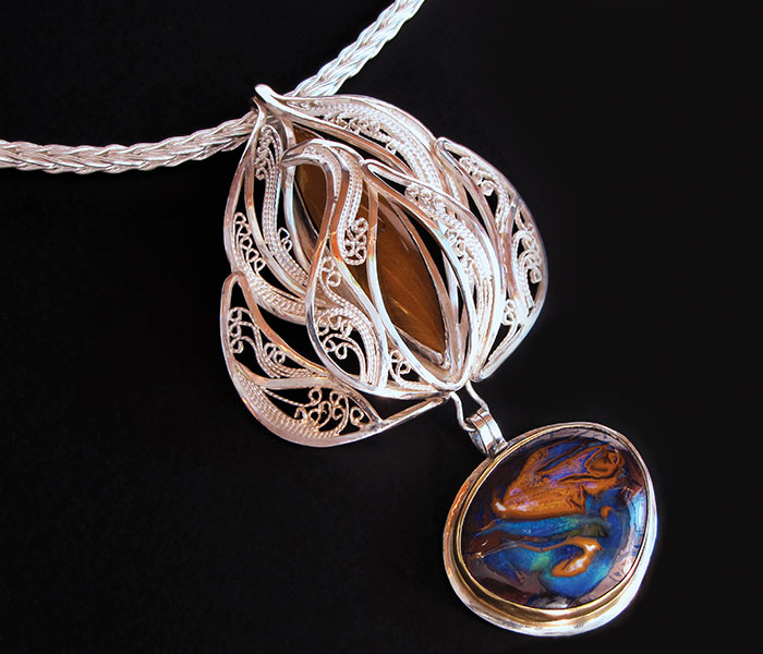 Filigree Pendant by Victoria Lansford