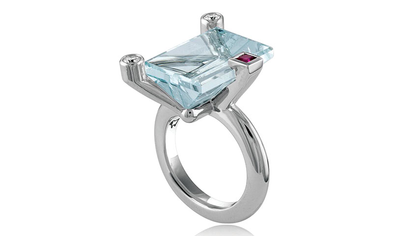 Julie Lamb Aquamarine Ring