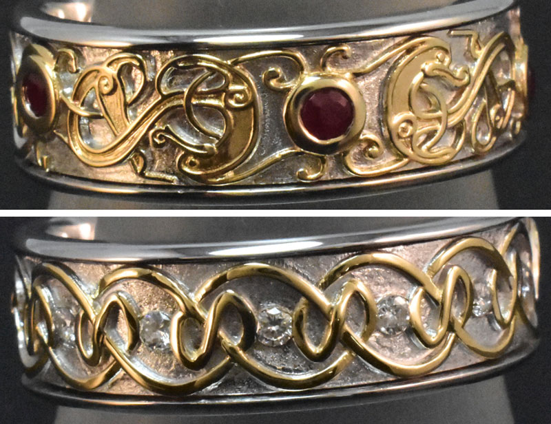 Kelly Williams celtic wedding bands