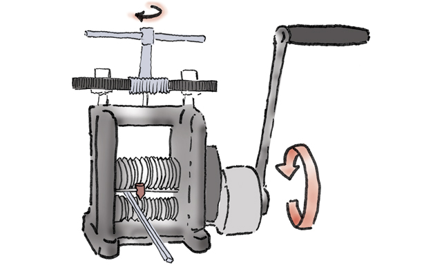 Rolling mill wire illustration
