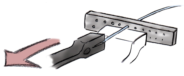 Drawing wire illustration