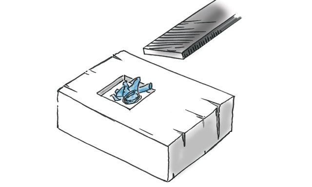 Flat sheet ingot illustration