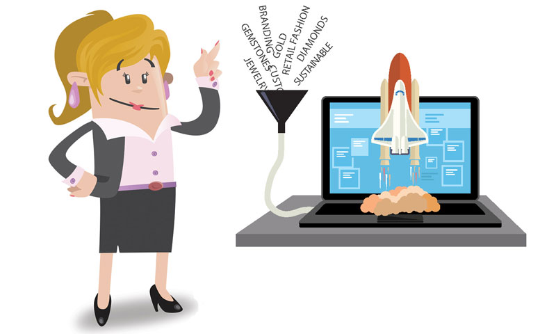 Business Strategies SEO graphic illustration