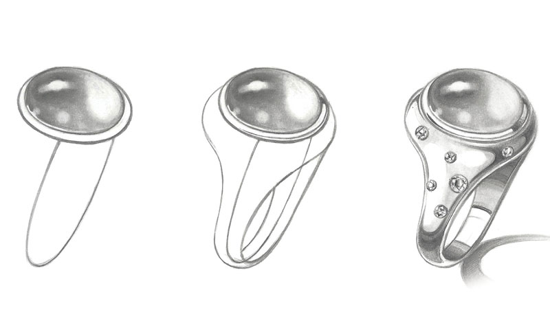 Remy Rotenier cabochon sketching image