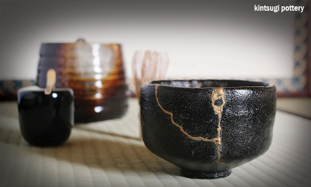 kintsugi pottery