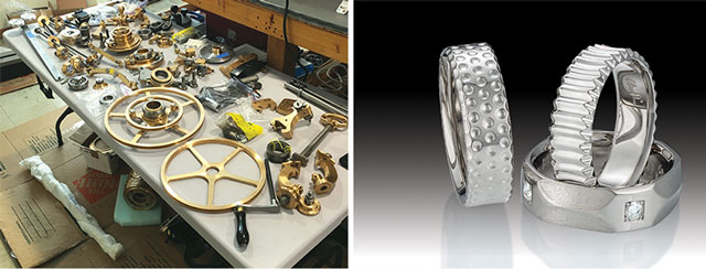 Rose engine parts and Chris Ploof rings detail