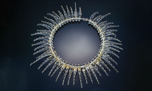 Jennifer Wood Bead Necklace