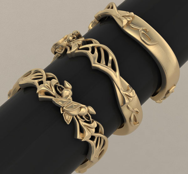 Final ring - three views