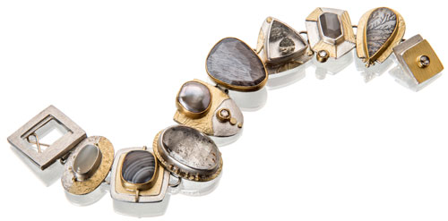 Bi-metal bracelet by Sydney Lynch