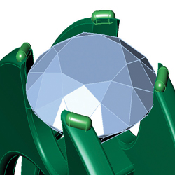 Split-Shoulder Setting with Additional Setting Material