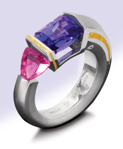 Claudia Kretchmer Two-Stone Tension Ring