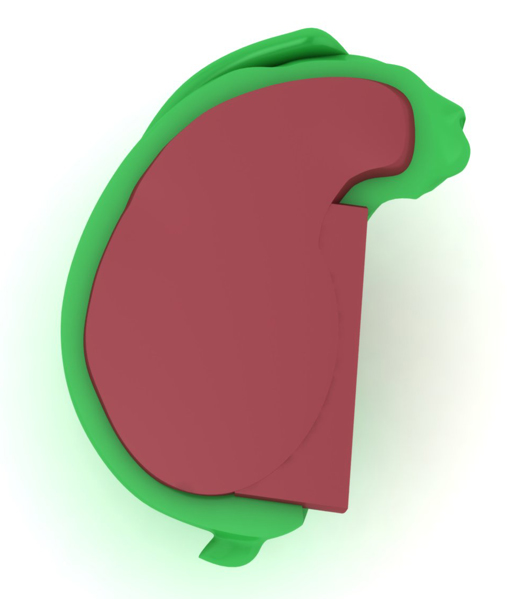 Interior of Bunny Bead by Kitty Hundley