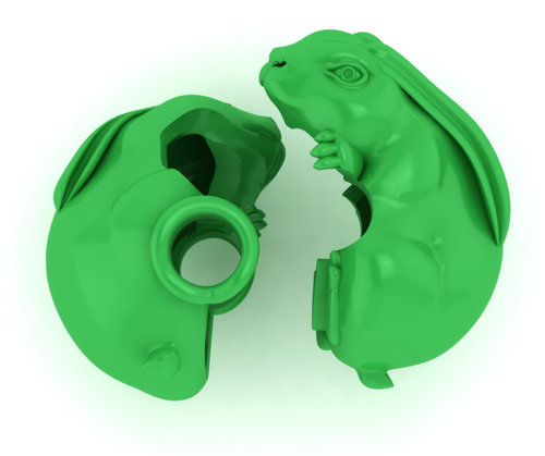 Two parts of the Bunny Bead model