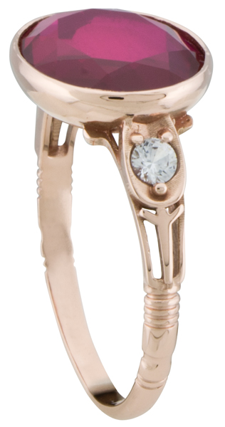 14k rose gold ring for Colonial Williamsburg