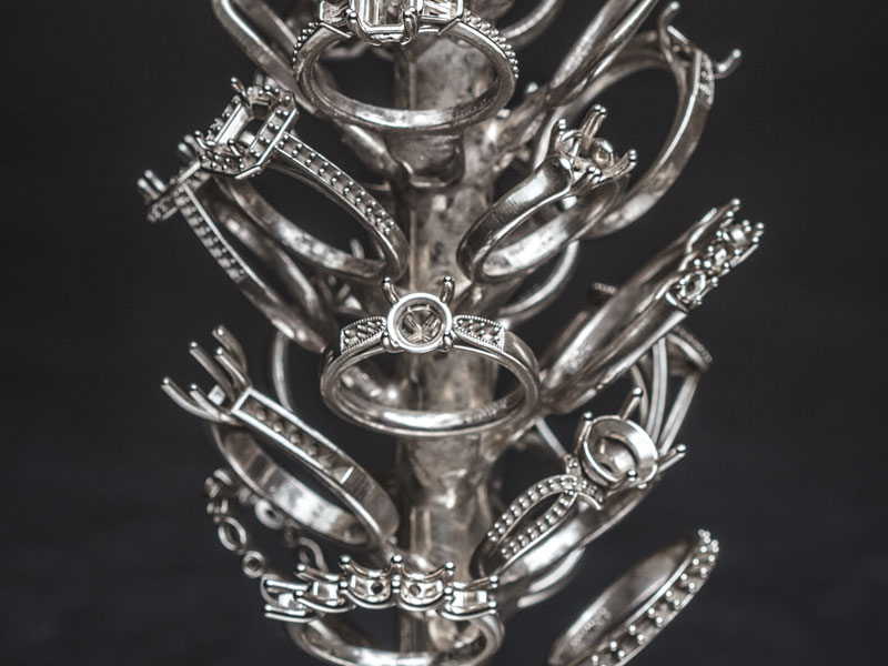Rings on a casting tree