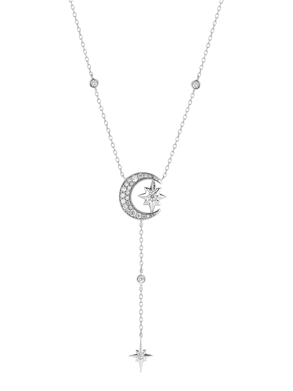 Ostbye celestial moon and star pendant necklace